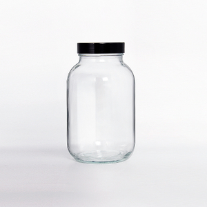 Tall Wide Mouth Transparent Glass Mason Jars With Plastic Lid - Buy Tall  Wide Mouth Transparent Glass Mason Jars With Plastic Lid Product on