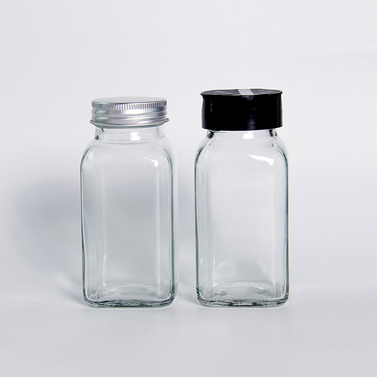 Wholesale Set Of 120ml Glass Spice Jars With Shaker Lids And